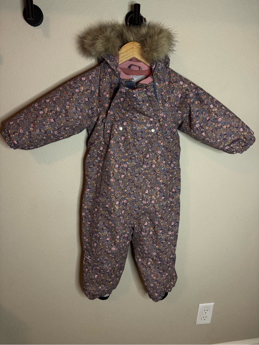Wheat Floral Winter Snowsuit 18 Month